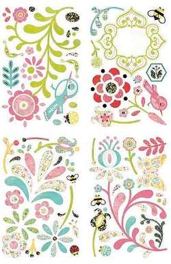 Basic Grey Urban Prairie Chip Sticker Shapes