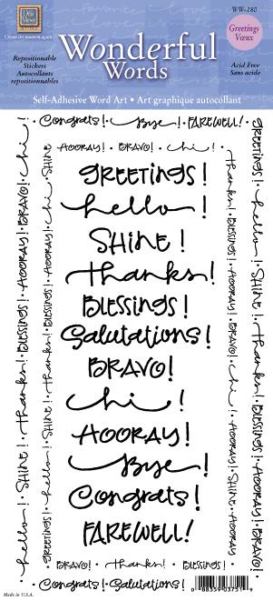 DV Wonderful Words - Greetings  