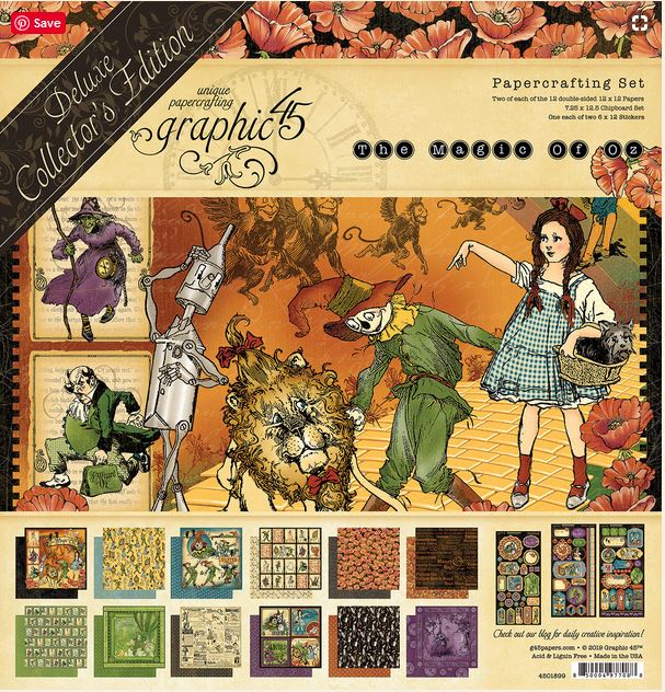 Graphic 45  Magic of Oz DeLuxe Collection Pack