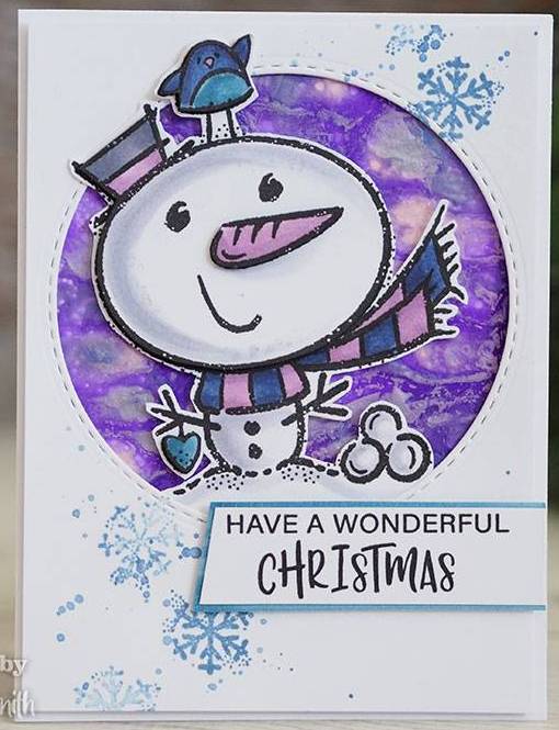 Example Project using Little Snowman and Useful Christmas Sentiments