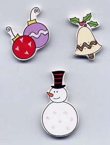 Handmade Wooden Xmas - Snowman/Baubles/Bell