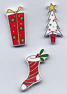 Handmade Wooden Xmas - Stocking/Tree/Present