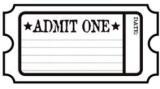 Maya Road Clear Stamps - Admit One