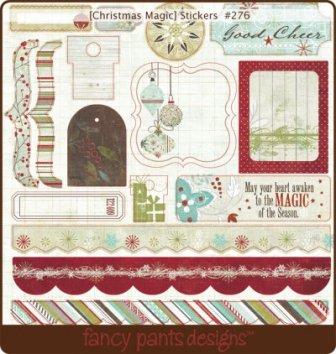 Fancy Pants Christmas Magic - Die-Cut Stickers 