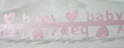 Cutout Baby Ribbon - Pastel Pink
