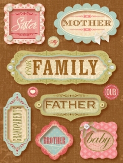 K&CO CK Bailey Framed Words Grand Adhesions
