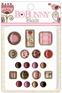 Bo Bunny Crazy Love iCandy Epoxy Brads