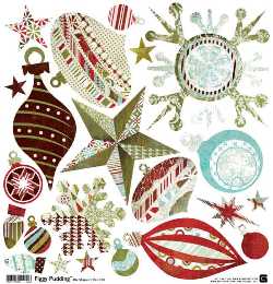 Basic Grey Figgy Pudding Ornament Stickers