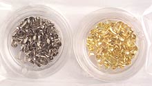 Woodware 200 Silver & Gold Mini Round Brads 