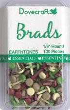 Dovecraft Brads - Earthtone