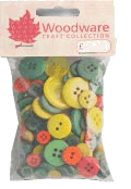 Plain Round Button Packs