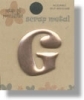 Copper Metal Alphabet - G