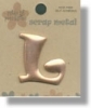 Copper Metal Alphabet - L