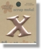 Copper Metal Alphabet - X