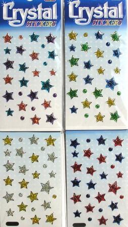 Crystal Glitter Set - Stars (4 sticker sheets)
