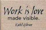 Stamps - Work is Love Made Visible (D3122)