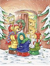 Decoupage - Bears Carol Singing (219)