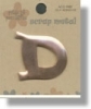 Copper Metal Alphabet - D