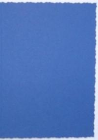 Deckle Edged Cards  - Dark Blue (10)