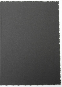 Deckle Edged Cards - Black (Creative Cover) (10) 