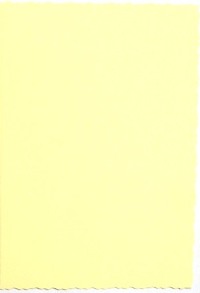 Deckle Edged cards - Pale Yellow (10)  