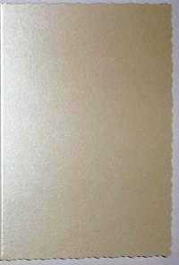 Deckle Edged Cards  - Pearl Ivory (10)