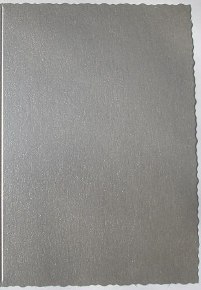 Deckle Edged Cards  - Pearl Silver (10)