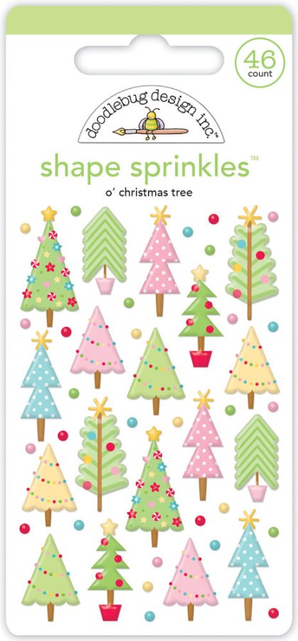 Doodlebug Design O' Christmas Tree Shape Sprinkles (7903)