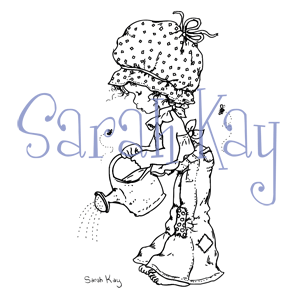 Sarah Kay Stamps - Elodie in her Garden