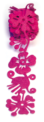 Felt Fusion 1.6" - Tropical Flower Pink