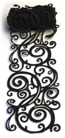 Felt Fusion 4.7" - Black Scrolls