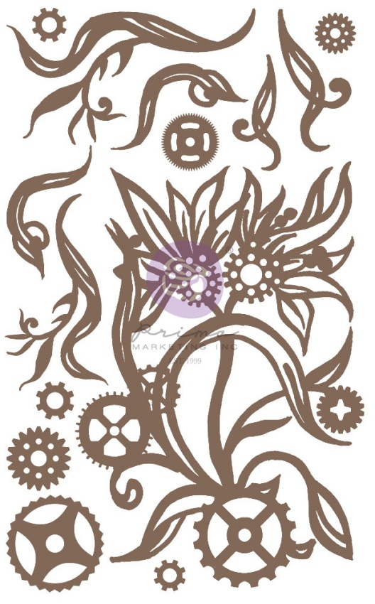 Prima Finnabair Steampunk Blooms Decorative Chipboard (968922)