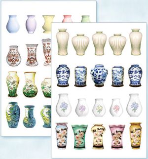 Flower Soft Toppers -Summer - Mixed Vases 