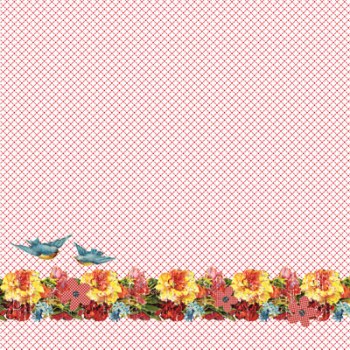 GCD Artsy Urban Paper -  Birdie Border (872) GLITTER