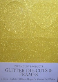 Glitter Die-Cuts - Buttercup Yellow (Two Sheets)