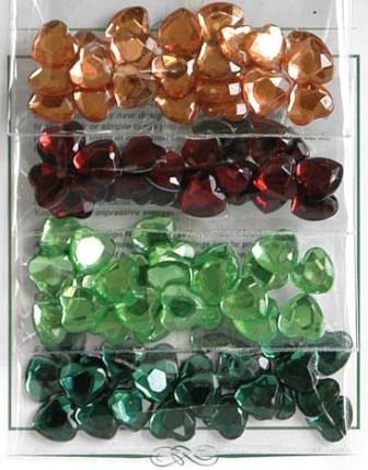 Jewel Pack (GM1) - Hearts (Gold, Red, Greens) 