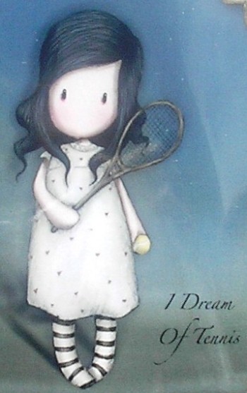 Gorjuss Rubber Stamps - I Dream of Tennis