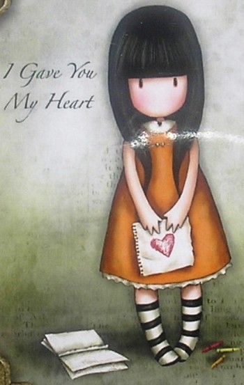 Gorjuss Rubber Stamps - I Gave You My Heart