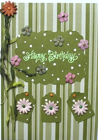 A lovely bright summery birthday card suitable for older girls as well as 