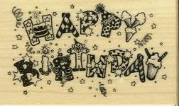 Stamps - Happy Birthday (G020)