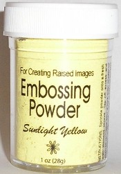 Mega Pot Embossing Powder - Sunlight Yellow