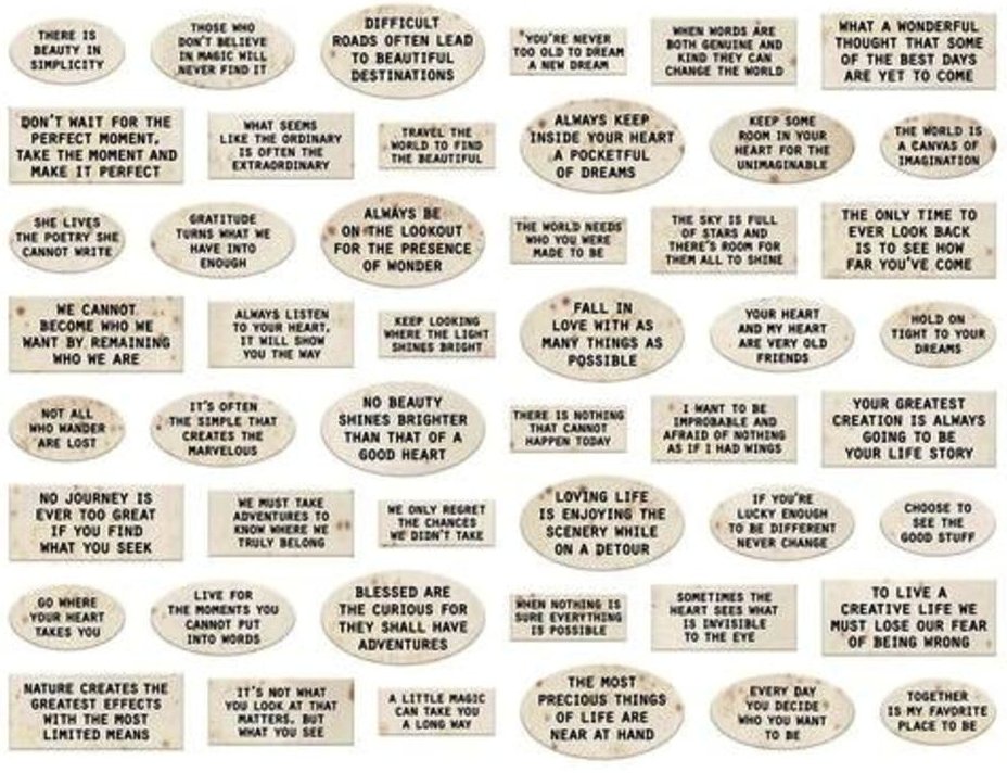 Tim Holtz idea-ology Quote Chips (TH94320)