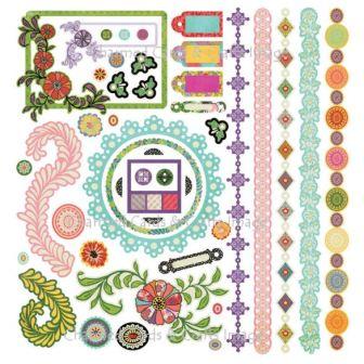 Basic Grey Indie Bloom Element Stickers