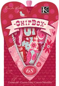 K&Co Sweet Talk - Alphabet Chipboard Box 