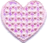 Motifs - Pink Heart with Pearl Backing