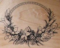 Stamps - Floral Wreath (K413)