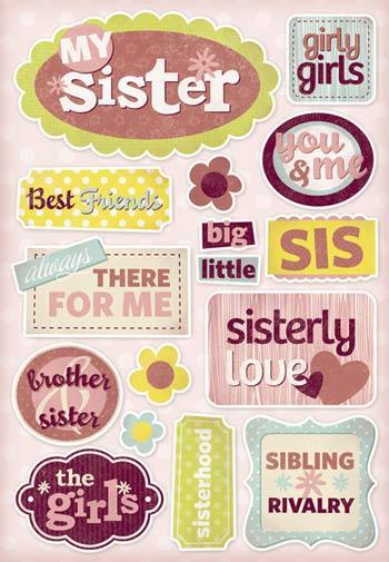 Karen Foster Stickers - My Sister