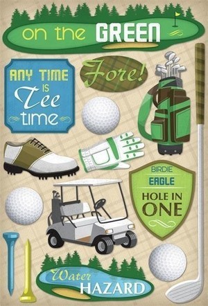 Karen Foster Stickers - Mens Tee Time (Golf)