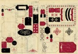 Rusty Pickle Mayflower Tag Set (2 large sheets)