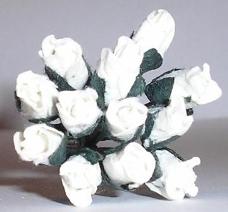 Paper Flowers - Petite Rose White
